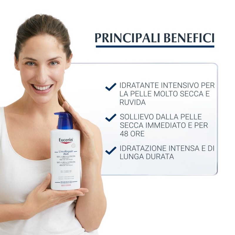 Foto illustrativa del packaging di Eucerin Urea Repair Emulsione Intensiva Urea 10% 400 ml Foto illustrativa del packaging di Eucerin Urea Repair Emulsione Intensiva Urea 10% 400 ml