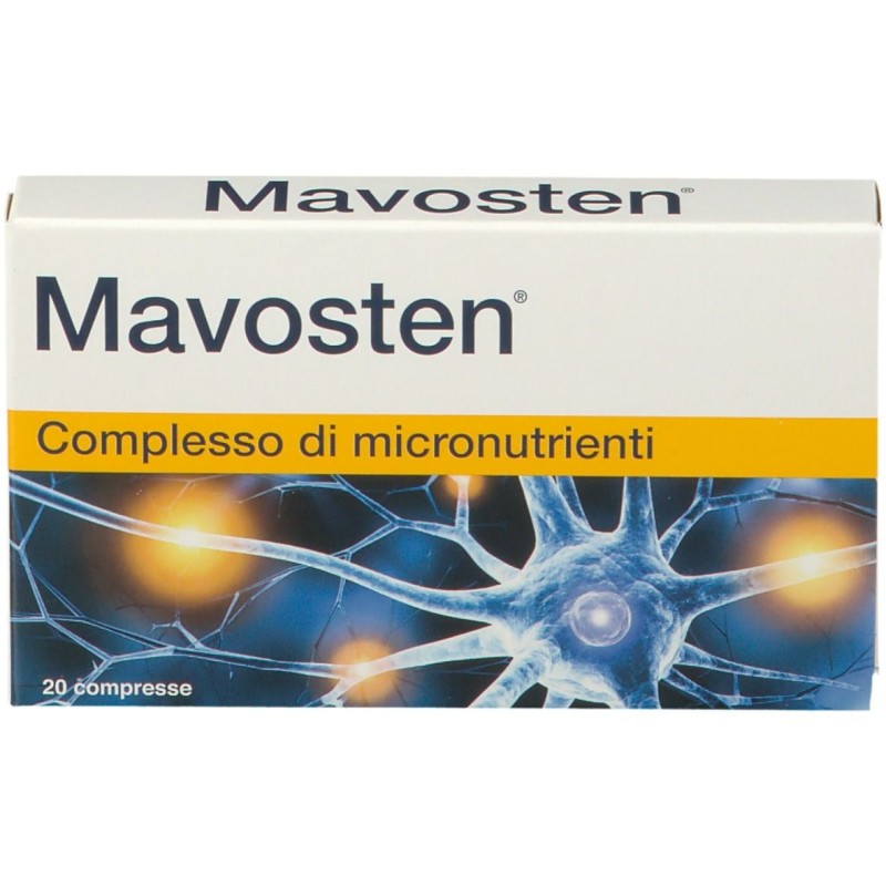 Foto esplicativa di Mavosten Integratore per Benessere dei Nervi 20 Compresse Foto esplicativa di Mavosten Integratore per Benessere dei Nervi 20 Compresse