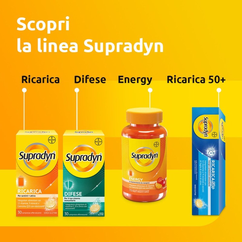Pack ufficiale del prodotto Supradyn Integratore di Magnesio e Potassio Contro la Stanchezza 24 Bustine Pack ufficiale del prodotto Supradyn Integratore di Magnesio e Potassio Contro la Stanchezza 24 Bustine