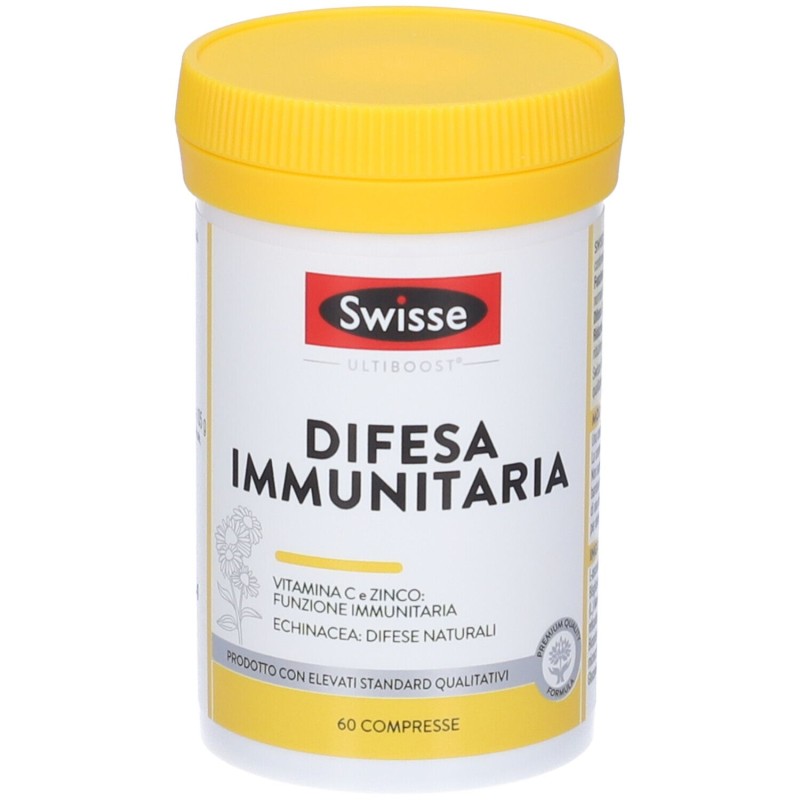 Foto illustrativa del packaging di Swisse Difesa Immunitaria Integratore per Sistema Immunitario 60 Compresse Foto illustrativa del packaging di Swisse Difesa Immunitaria Integratore per Sistema Immunitario 60 Compresse