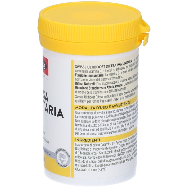 Primo piano di Swisse Difesa Immunitaria Integratore per Sistema Immunitario 60 Compresse Primo piano di Swisse Difesa Immunitaria Integratore per Sistema Immunitario 60 Compresse