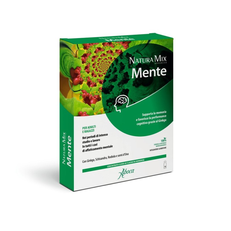 Immagine reale di Aboca Natura Mix Advanced Mente Concentrato Fluido 10 Flaconcini