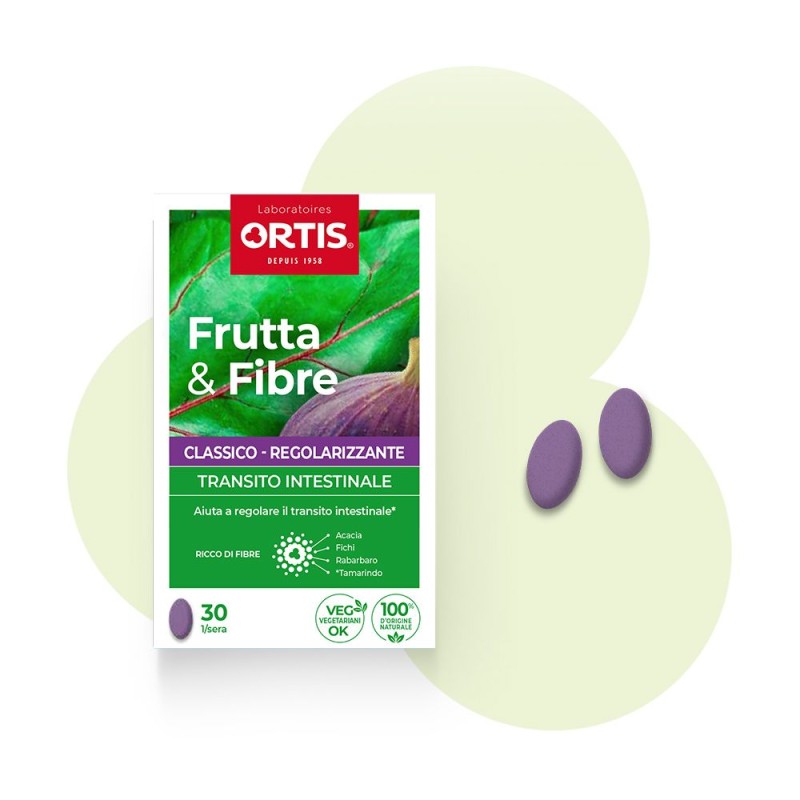 Vista del prodotto Frutta e Fibre Classico Lassativo Naturale 30 Compresse Vista del prodotto Frutta e Fibre Classico Lassativo Naturale 30 Compresse