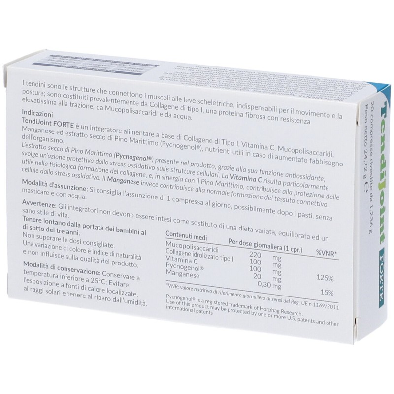 Packaging del prodotto TendiJoint Forte per Benessere Articolare 20 Compresse