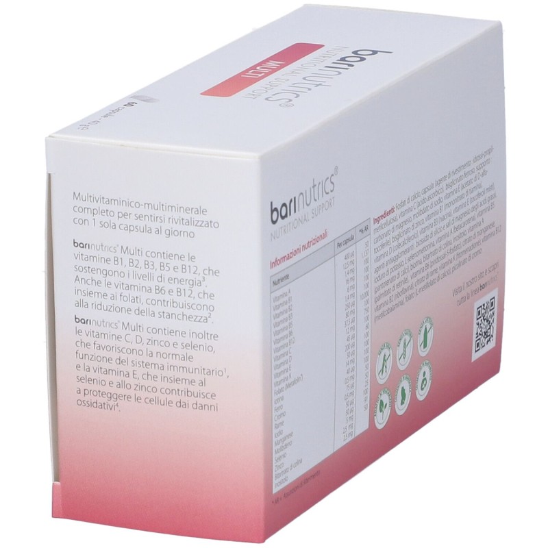 Dettaglio del packaging di Metagenics Barinutrics Multi Integratore con Vitamine e Minerali 60 Capsule Dettaglio del packaging di Metagenics Barinutrics Multi Integratore con Vitamine e Minerali 60 Capsule