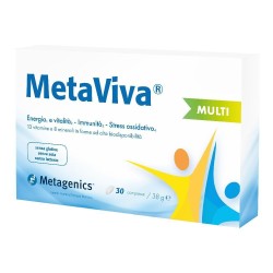 Foto ravvicinata di Metagenics Metaviva Multi Integratore Energizzante 30 Compresse Foto ravvicinata di Metagenics Metaviva Multi Integratore Energizzante 30 Compresse
