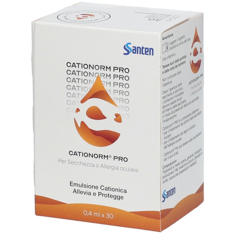 Aspetto del prodotto Cationorm Pro Collirio per gli Occhi Secchi 30 Fiale da 0,4ml