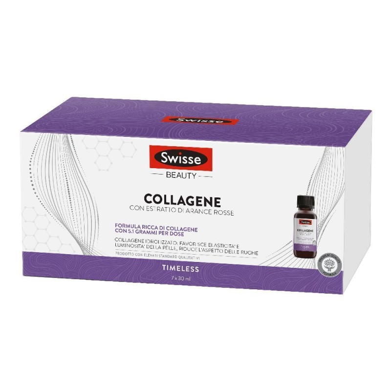Packaging del prodotto Swisse Beauty Collagene Integratore Antirughe 7 Flaconcini