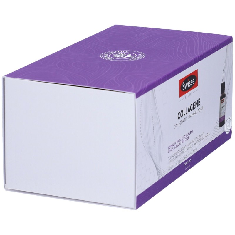 Scatola originale del prodotto Swisse Beauty Collagene Integratore Antirughe 7 Flaconcini