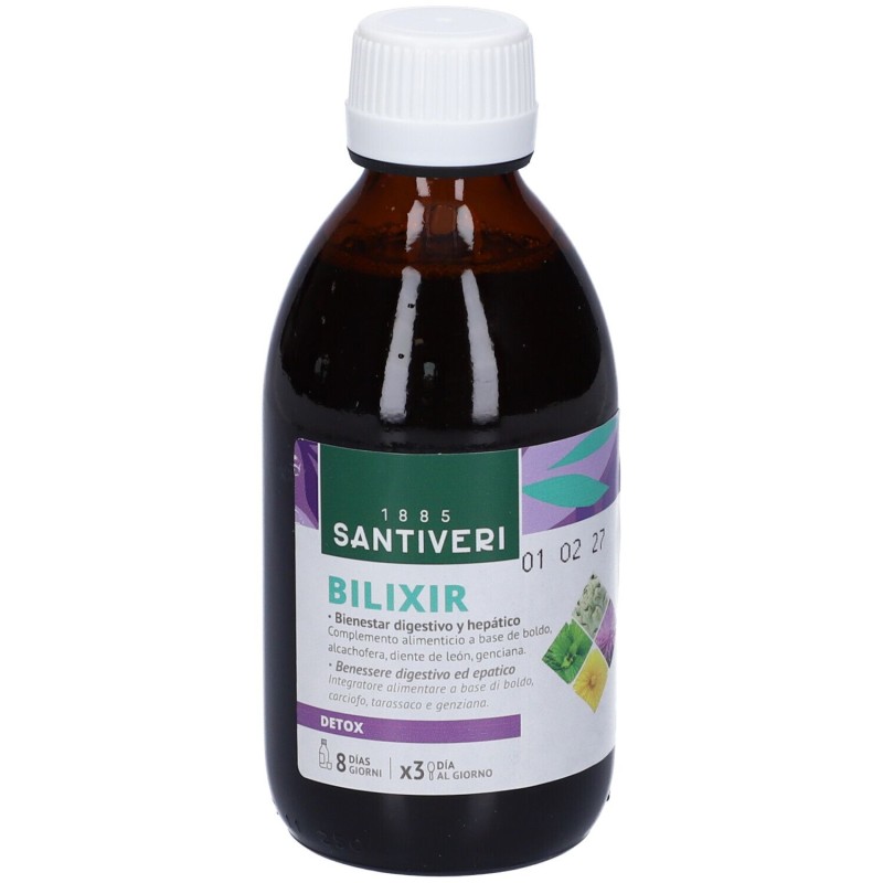 Dettaglio del packaging di Bilixir Vigor Integratore per lo Stomaco 240ml Dettaglio del packaging di Bilixir Vigor Integratore per lo Stomaco 240ml