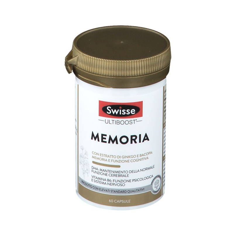 Immagine reale di Swisse Ultiboost Memoria Integratore per Memoria 60 Capsule + OMAGGIO