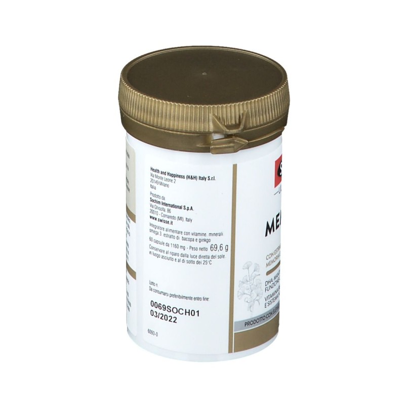Vista del prodotto Swisse Ultiboost Memoria Integratore per Memoria 60 Capsule + OMAGGIO
