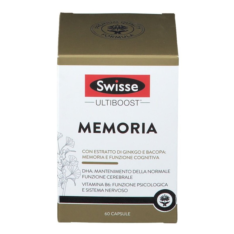 Aspetto del prodotto Swisse Ultiboost Memoria Integratore per Memoria 60 Capsule + OMAGGIO