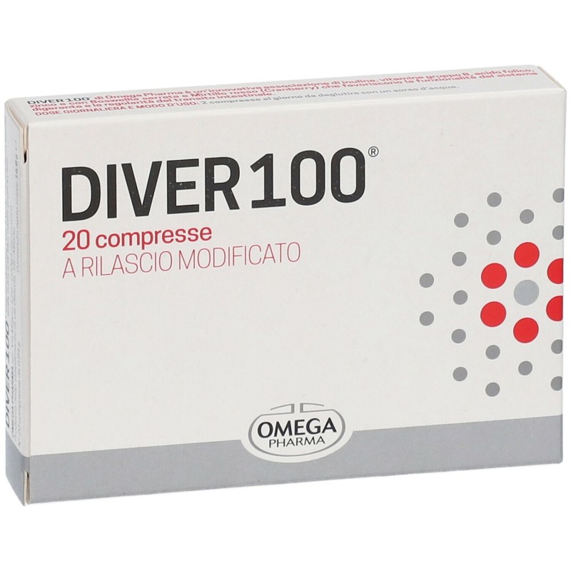 Confezione sigillata di Diver 100 Integratore per Funzionalità Digestiva 20 Compresse Confezione sigillata di Diver 100 Integratore per Funzionalità Digestiva 20 Compresse