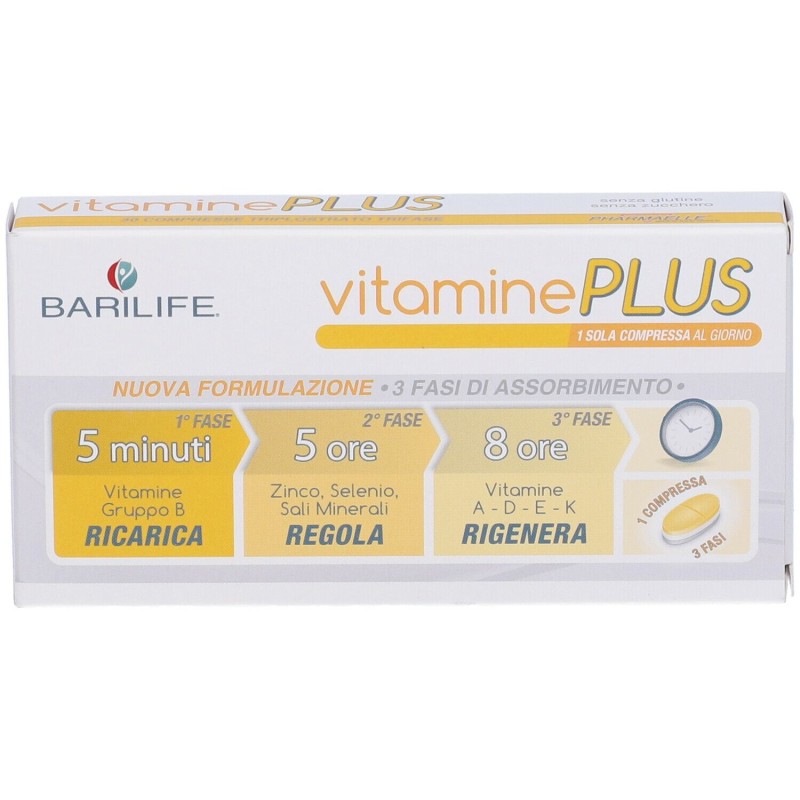 Visualizzazione chiara di Barilfe Vitamine Plus Integratore Vitaminico 30 Compresse Visualizzazione chiara di Barilfe Vitamine Plus Integratore Vitaminico 30 Compresse