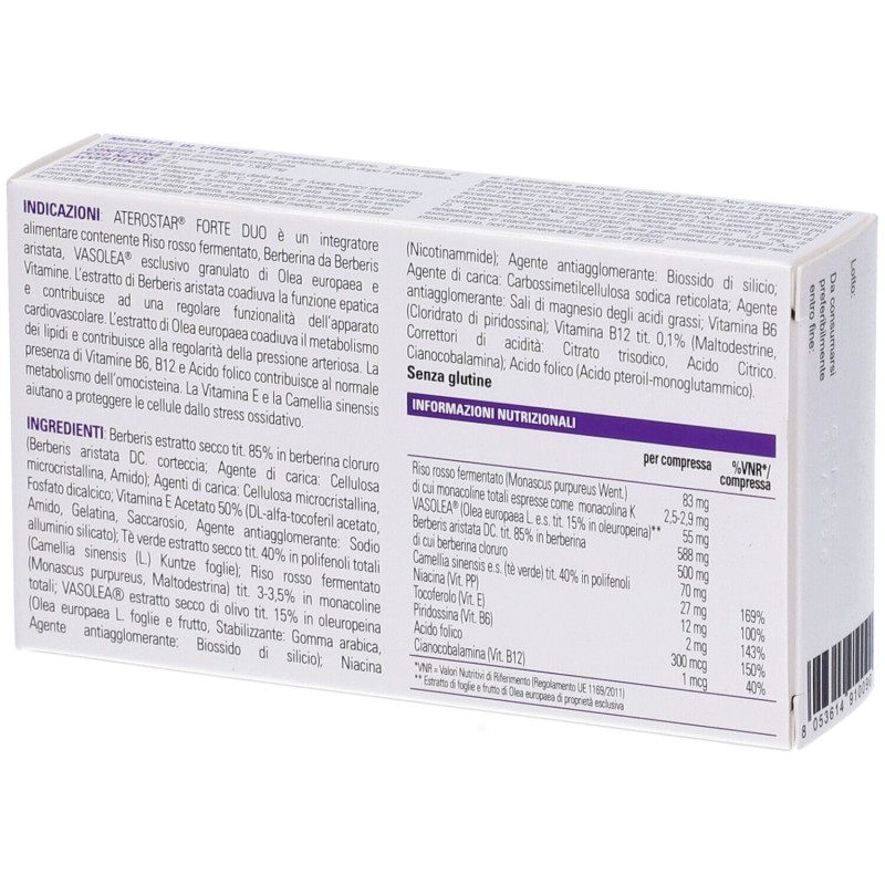 Immagine reale di Stardea Aterostar Forte Duo Integratore per il Colesterolo 20 Compresse Immagine reale di Stardea Aterostar Forte Duo Integratore per il Colesterolo 20 Compresse
