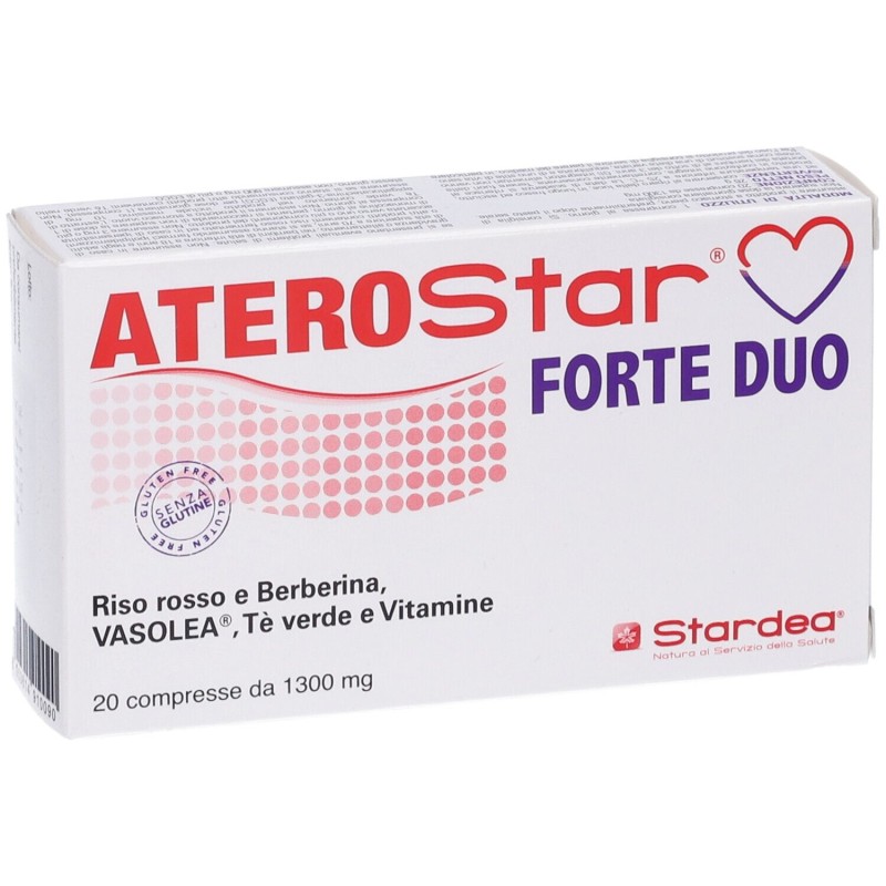 Vista del prodotto Stardea Aterostar Forte Duo Integratore per il Colesterolo 20 Compresse Vista del prodotto Stardea Aterostar Forte Duo Integratore per il Colesterolo 20 Compresse