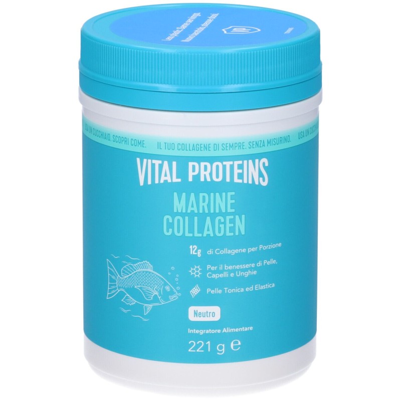 Confezione commerciale diNestlè Vital Proteins Marine Collagen Integratore Antirughe 221g