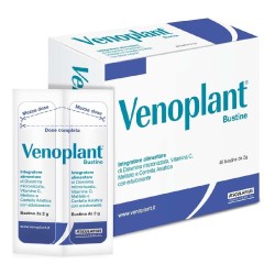 Dettaglio del packaging di Venoplant Integratore per Circolazione Gambe 40 Bustine