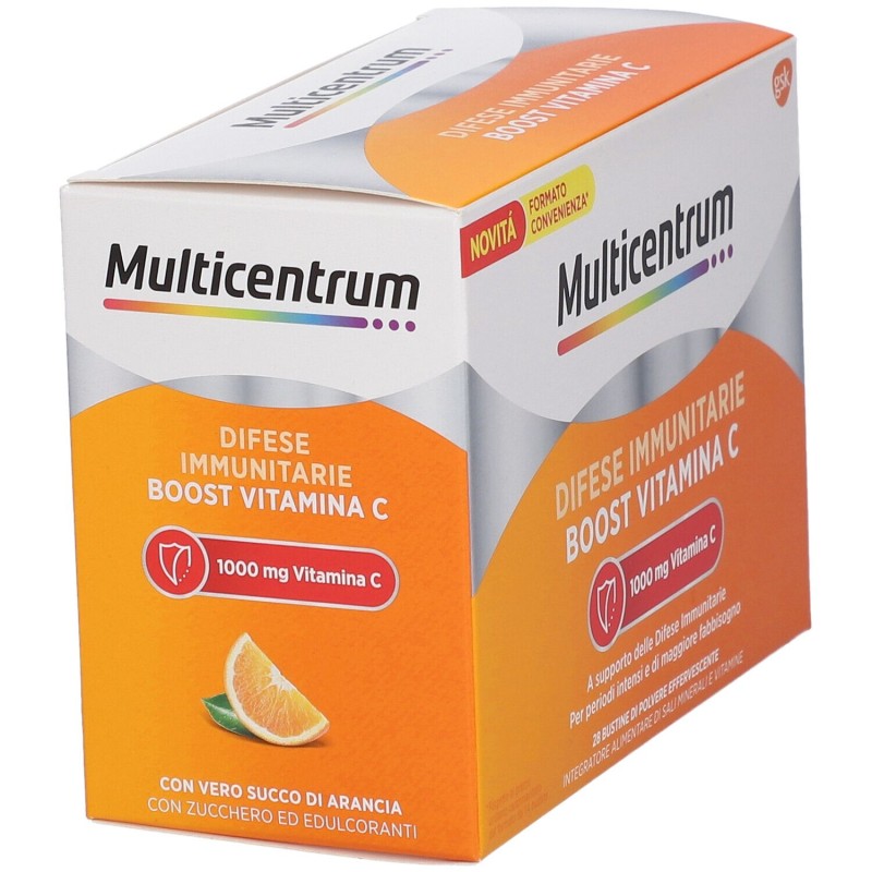 Confezione sigillata di Multicentrum Difese Immunitarie Integratore di Vitamina C Formato Convenienza 28 Bustine Confezione sigillata di Multicentrum Difese Immunitarie Integratore di Vitamina C Formato Convenienza 28 Bustine