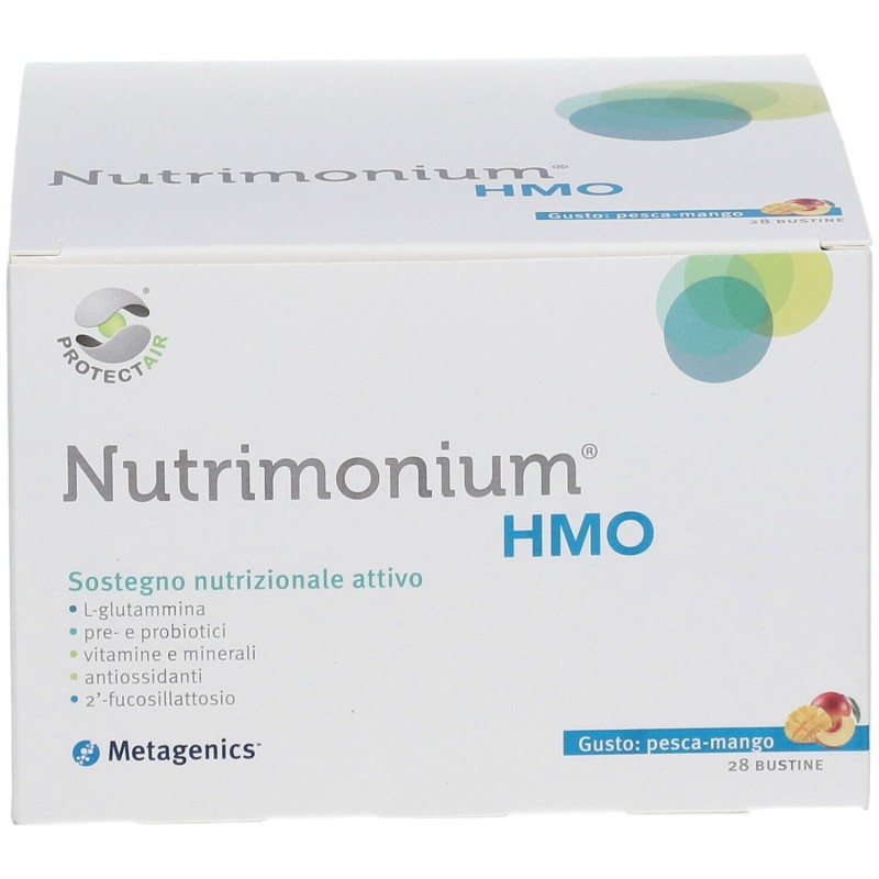 Confezione commerciale diNutrimonium Hmo Integratore Ricostituente 28 Bustine