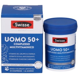 Scatola originale del prodotto Swisse Uomo 50+ Multivitaminico Integratore per Uomini dai 50 Anni 30 Compresse Scatola originale del prodotto Swisse Uomo 50+ Multivitaminico Integratore per Uomini dai 50 Anni 30 Compresse