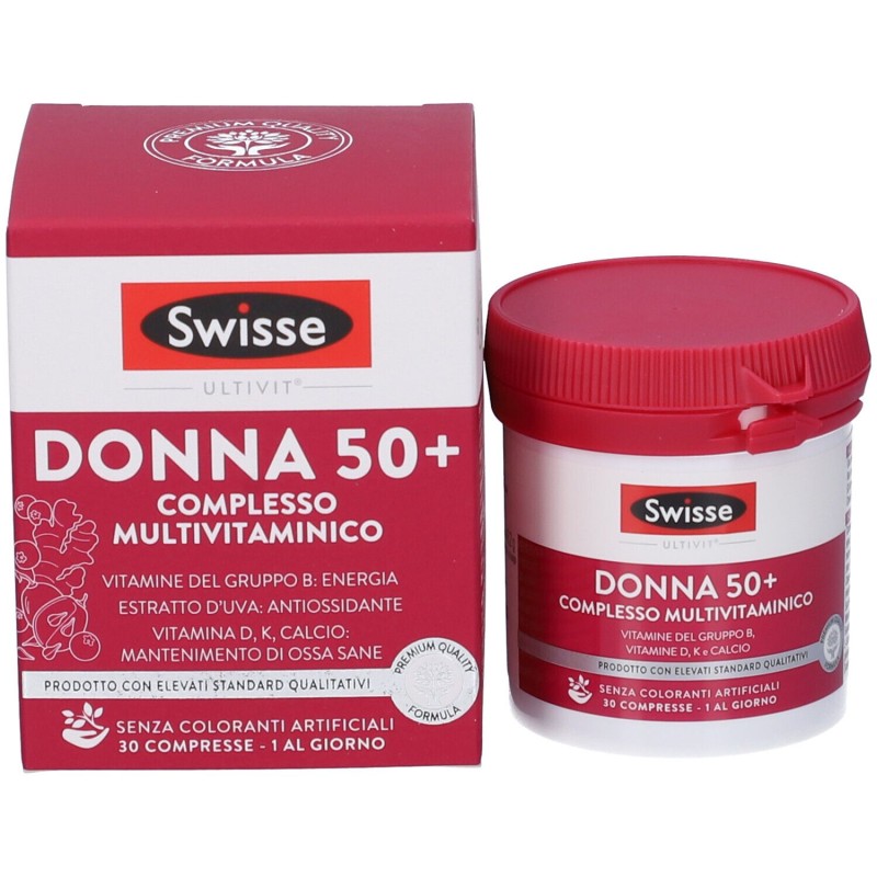 Immagine reale di Swisse Donna 50+ Multivitaminico Donne dai 50 Anni 30 Compresse Immagine reale di Swisse Donna 50+ Multivitaminico Donne dai 50 Anni 30 Compresse