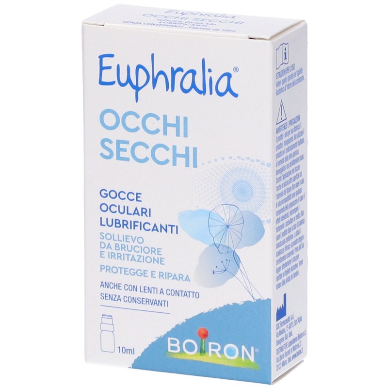 Foto illustrativa del packaging di Boiron Euphralia Collirio Occhi Secchi 10ml