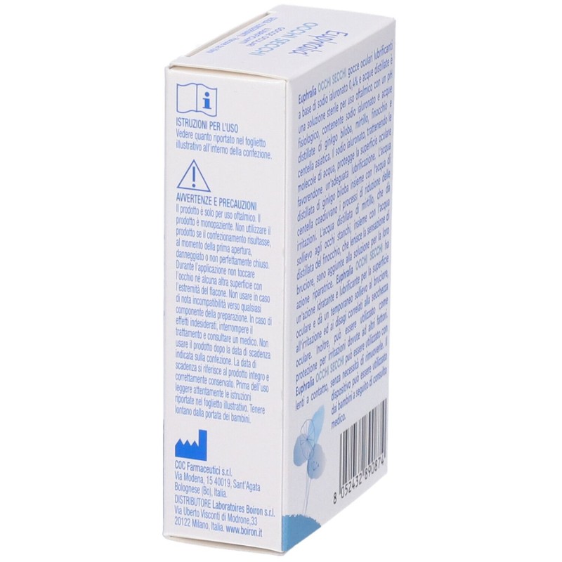 Primo piano di Boiron Euphralia Collirio Occhi Secchi 10ml