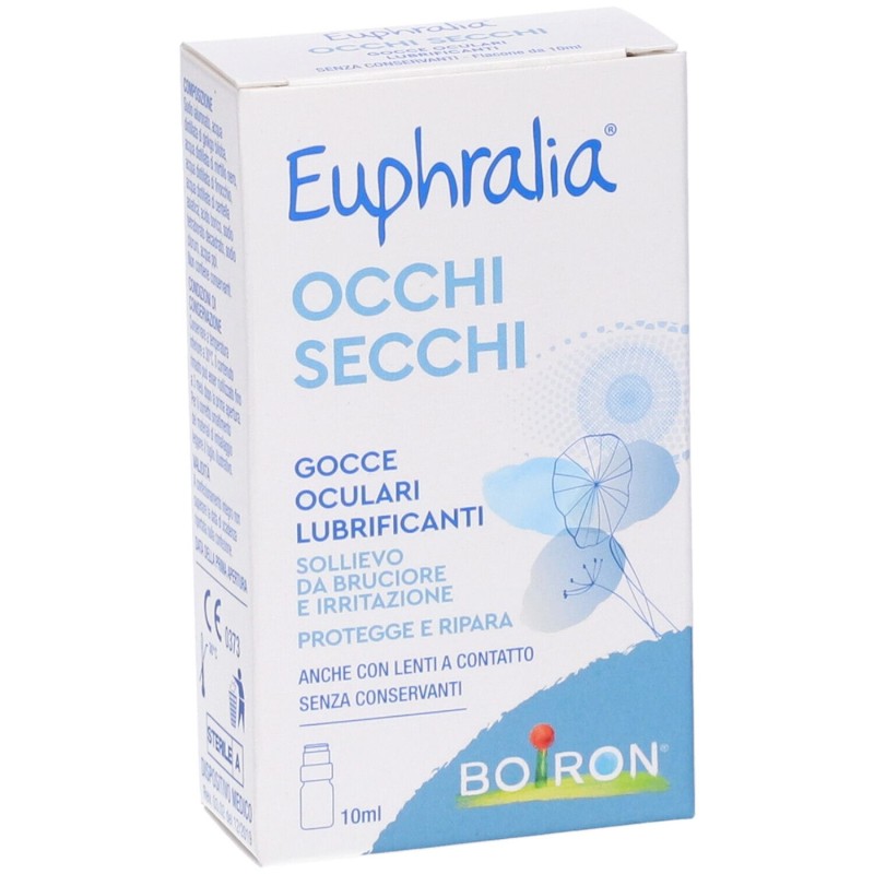 Presentazione grafica di Boiron Euphralia Collirio Occhi Secchi 10ml