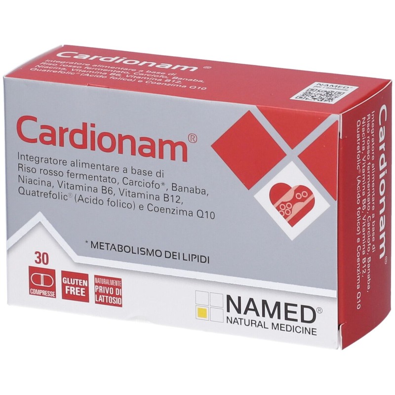 Confezione sigillata di Named Cardionam Integratore per il Colesterolo 30 Compresse Confezione sigillata di Named Cardionam Integratore per il Colesterolo 30 Compresse