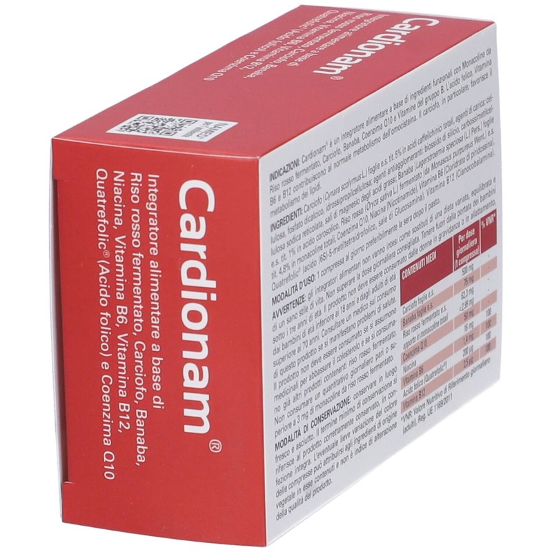 Scatola integra del prodotto Named Cardionam Integratore per il Colesterolo 30 Compresse Scatola integra del prodotto Named Cardionam Integratore per il Colesterolo 30 Compresse
