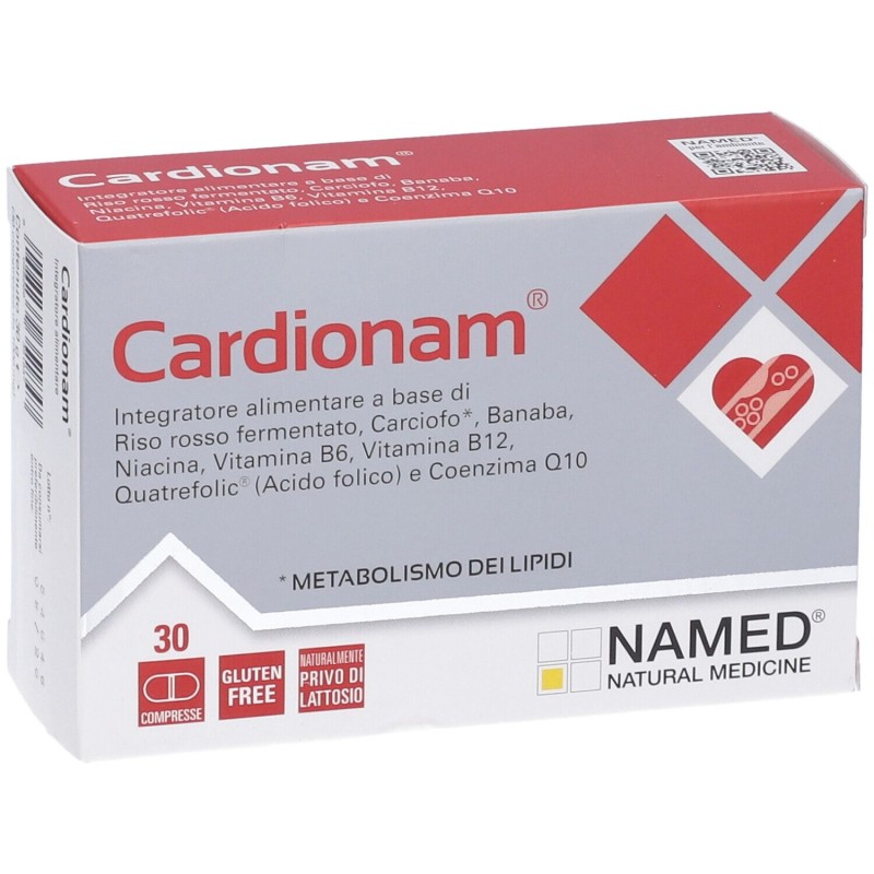 Packaging del prodotto Named Cardionam Integratore per il Colesterolo 30 Compresse Packaging del prodotto Named Cardionam Integratore per il Colesterolo 30 Compresse