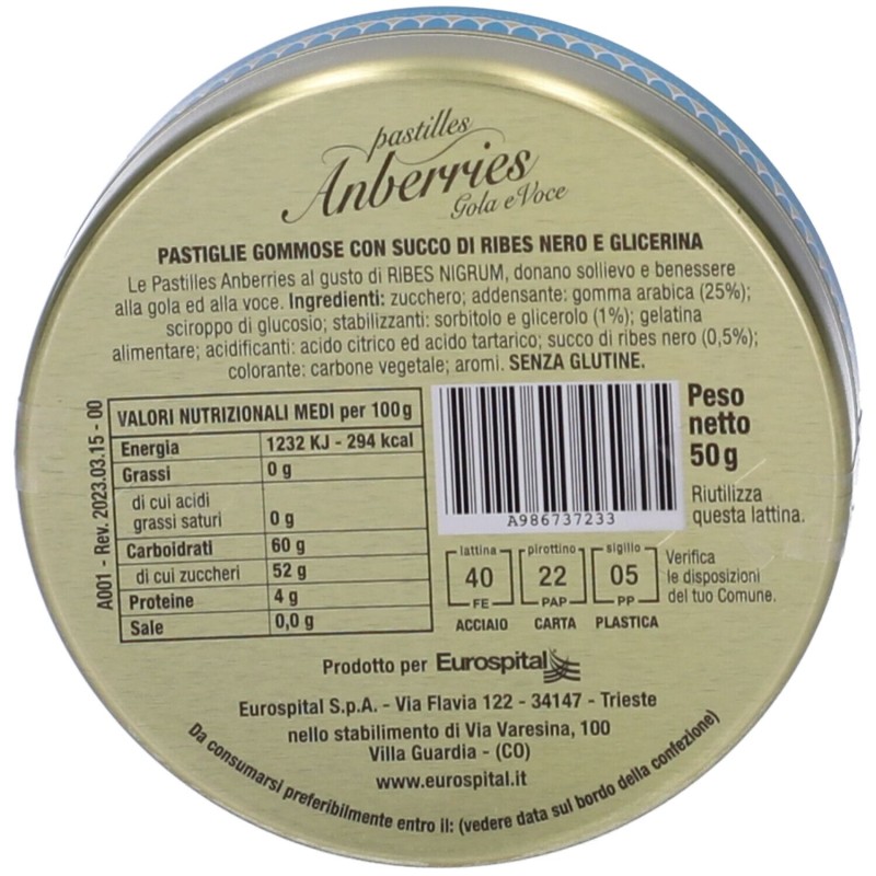 Foto esplicativa di Anberries Classiche Ribes Nero & Glicerina Caramelle per le Vie Respiratorie 50g Foto esplicativa di Anberries Classiche Ribes Nero & Glicerina Caramelle per le Vie Respiratorie 50g