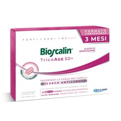 Confezione sigillata di Bioscalin TricoAge 50+ Integratore Anticaduta Capelli Confezione Tripla 90 Compresse Confezione sigillata di Bioscalin TricoAge 50+ Integratore Anticaduta Capelli Confezione Tripla 90 Compresse