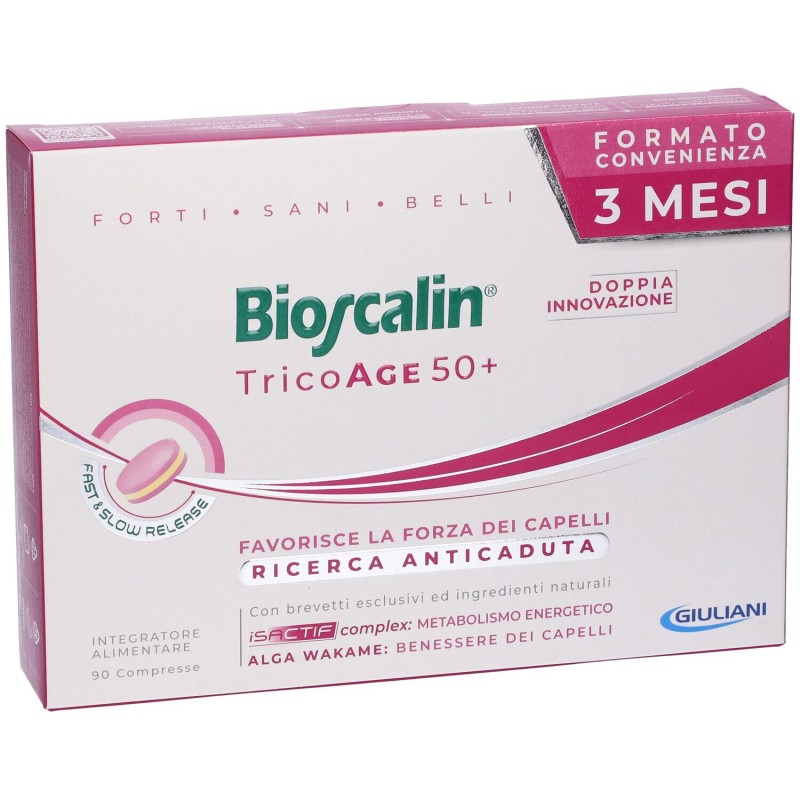 Visualizzazione chiara di Bioscalin TricoAge 50+ Integratore Anticaduta Capelli Confezione Tripla 90 Compresse Visualizzazione chiara di Bioscalin TricoAge 50+ Integratore Anticaduta Capelli Confezione Tripla 90 Compresse
