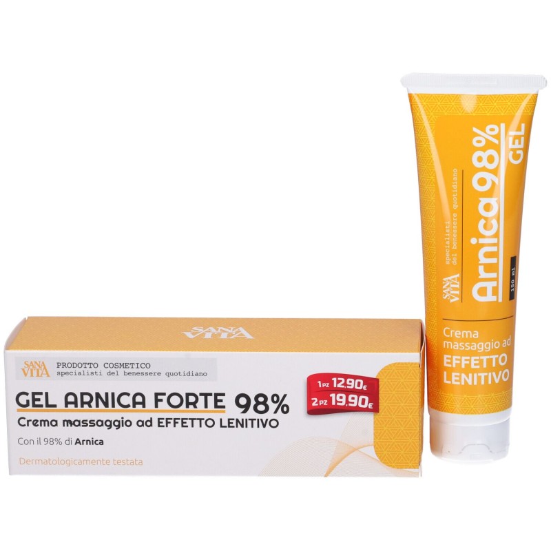 Primo piano di Sanavita Arnica Gel Forte al 98% Lenitiva 150ml