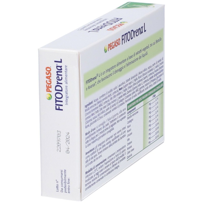 Vista del prodotto Fitodrena L Integratore per Drenare 10 Fiale da 2ml Vista del prodotto Fitodrena L Integratore per Drenare 10 Fiale da 2ml