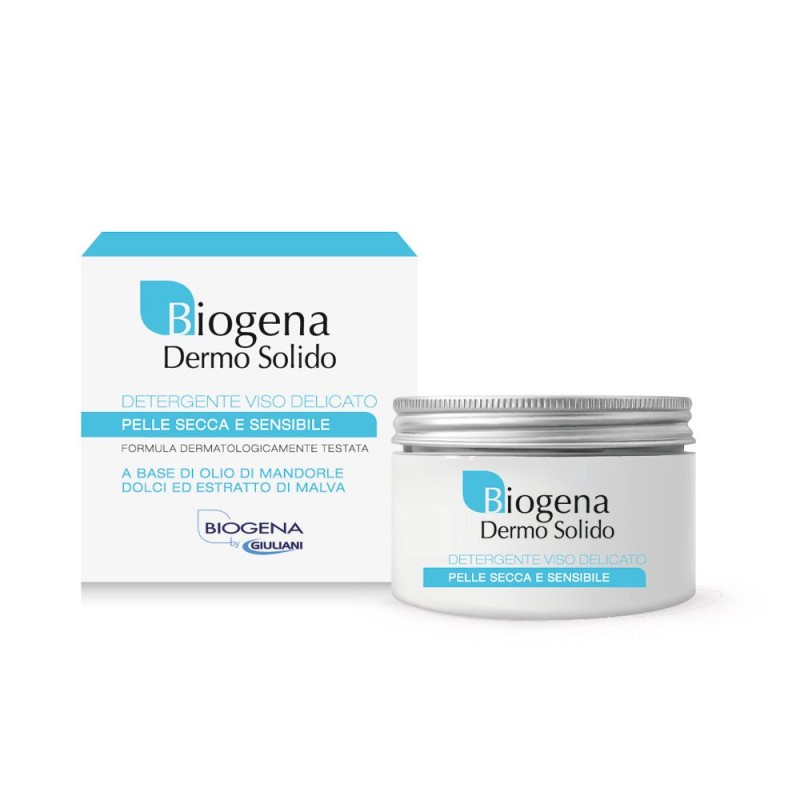 Scatola originale del prodotto Biogena Dermo Solido Detergente per Viso 140ml Scatola originale del prodotto Biogena Dermo Solido Detergente per Viso 140ml