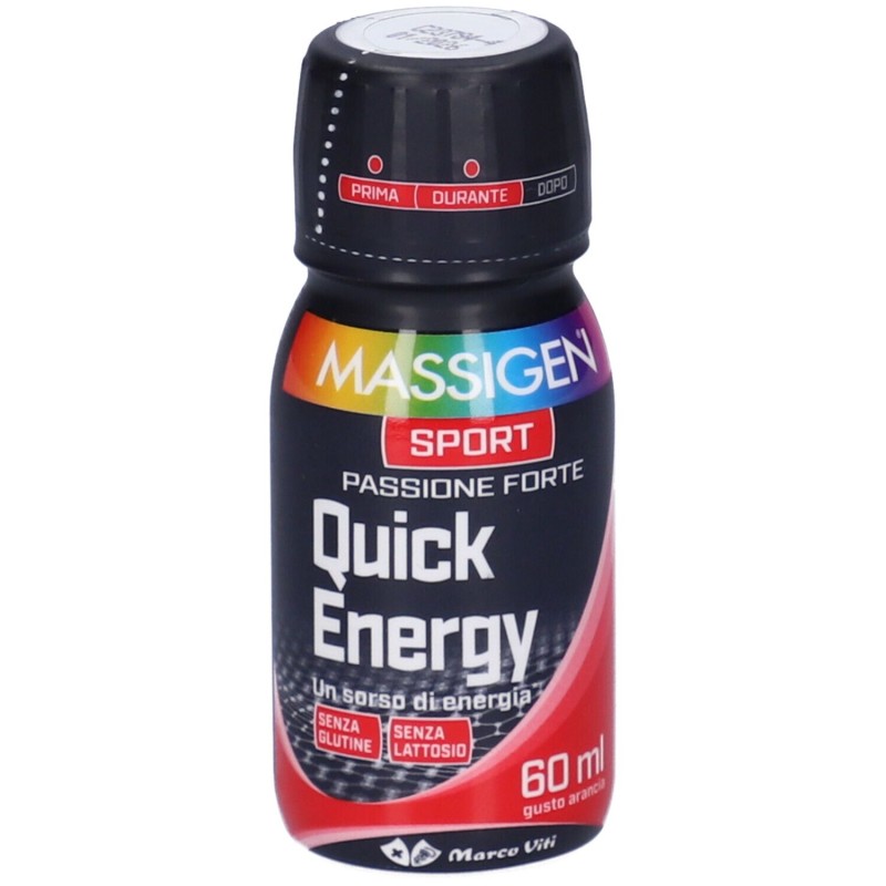 Packaging integro del prodotto Marco Viti Massigen Sport Quick Energy Integratore Energizzante Sportivi 60ml Packaging integro del prodotto Marco Viti Massigen Sport Quick Energy Integratore Energizzante Sportivi 60ml