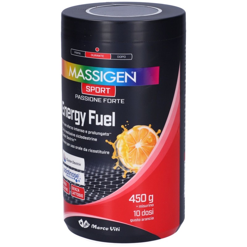Confezione commerciale diMarco Viti Massigen Sport Energy Fuel Integratore Ricostituente 500g Confezione commerciale diMarco Viti Massigen Sport Energy Fuel Integratore Ricostituente 500g