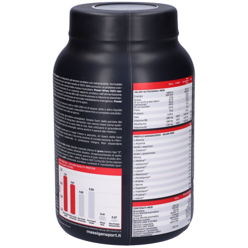Foto ravvicinata di Marco Viti Massigen Sport Power Whey Isolate Integratore di Proteine Gusto Cookies 750g Foto ravvicinata di Marco Viti Massigen Sport Power Whey Isolate Integratore di Proteine Gusto Cookies 750g