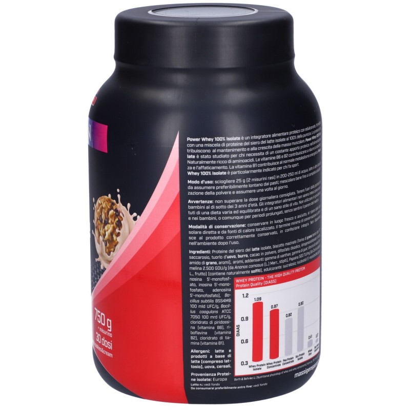 Immagine reale di Marco Viti Massigen Sport Power Whey Isolate Integratore di Proteine Gusto Cookies 750g Immagine reale di Marco Viti Massigen Sport Power Whey Isolate Integratore di Proteine Gusto Cookies 750g