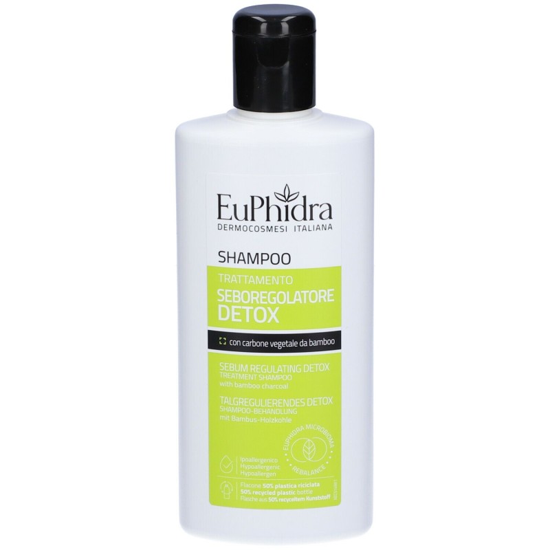 Vista del prodotto Euphidra Shampoo Seboregolatore per Cuoio Capelluto Oleoso 200ml Vista del prodotto Euphidra Shampoo Seboregolatore per Cuoio Capelluto Oleoso 200ml