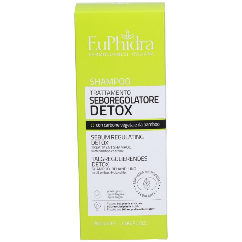 Packaging del prodotto Euphidra Shampoo Seboregolatore per Cuoio Capelluto Oleoso 200ml Packaging del prodotto Euphidra Shampoo Seboregolatore per Cuoio Capelluto Oleoso 200ml