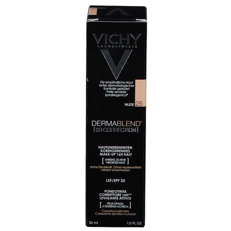 Immagine reale di Vichy Dermablend 3D Correction N 25 Nude Fondotinta Levigante 30ml