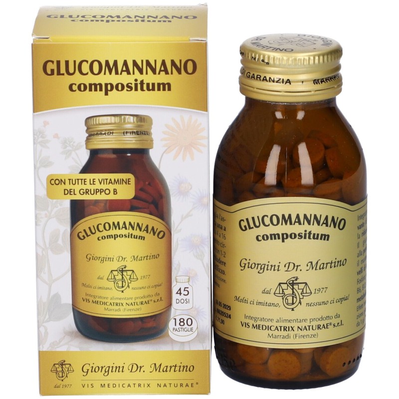 Packaging del prodotto Dr Giorgini Glucomannano Compositum Integratore per Riduzione Peso 180 Pastiglie Packaging del prodotto Dr Giorgini Glucomannano Compositum Integratore per Riduzione Peso 180 Pastiglie