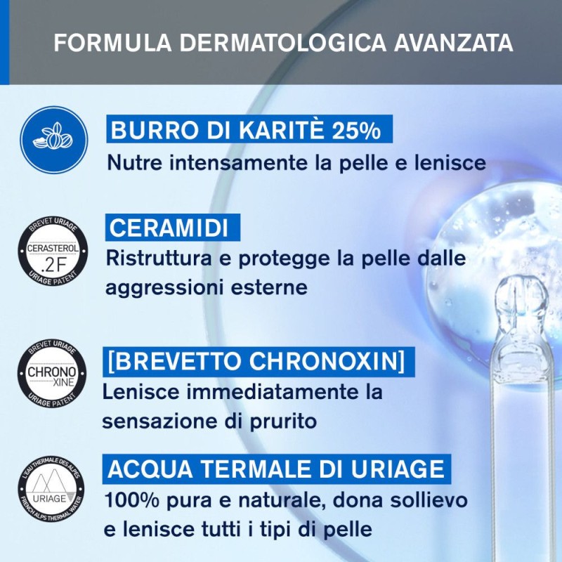 Presentazione grafica di Uriage Xemose Cerato Antirritazione 200ml Presentazione grafica di Uriage Xemose Cerato Antirritazione 200ml