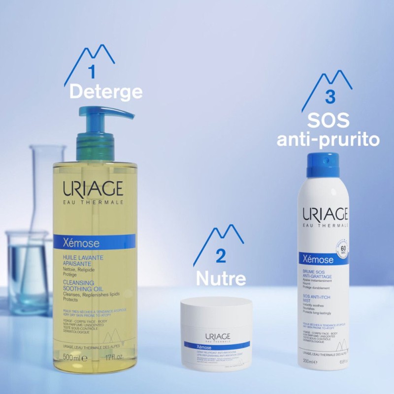 Pack ufficiale del prodotto Uriage Xemose Cerato Antirritazione 200ml Pack ufficiale del prodotto Uriage Xemose Cerato Antirritazione 200ml