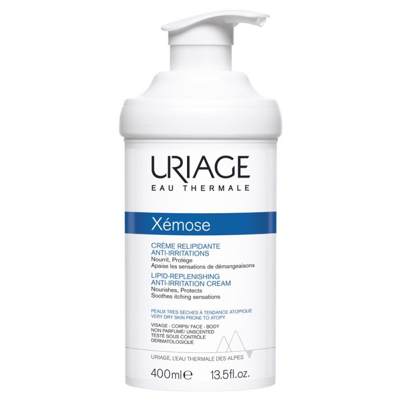 Foto illustrativa del packaging di Uriage Xemose Crema Nutriente per Pelle Secca 400ml Foto illustrativa del packaging di Uriage Xemose Crema Nutriente per Pelle Secca 400ml